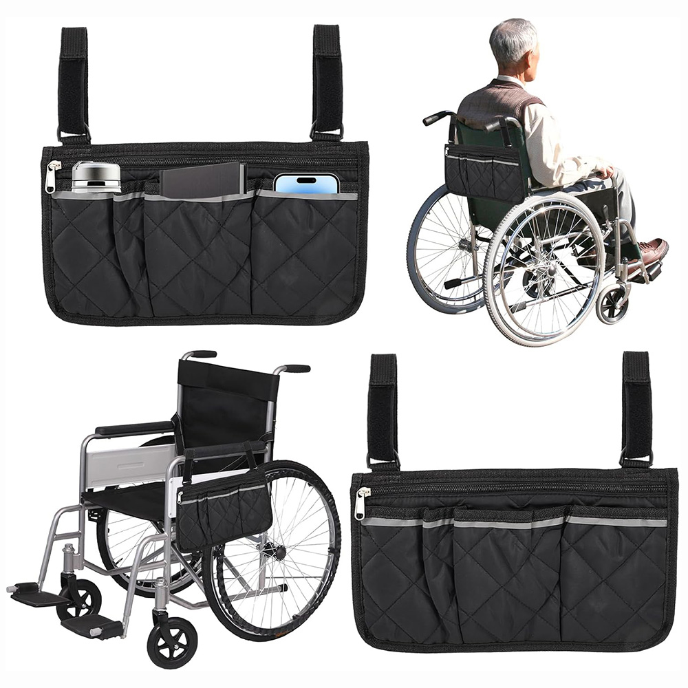 Baby Clothing Types - Wheelchair Side Armrest Bag With Reflective