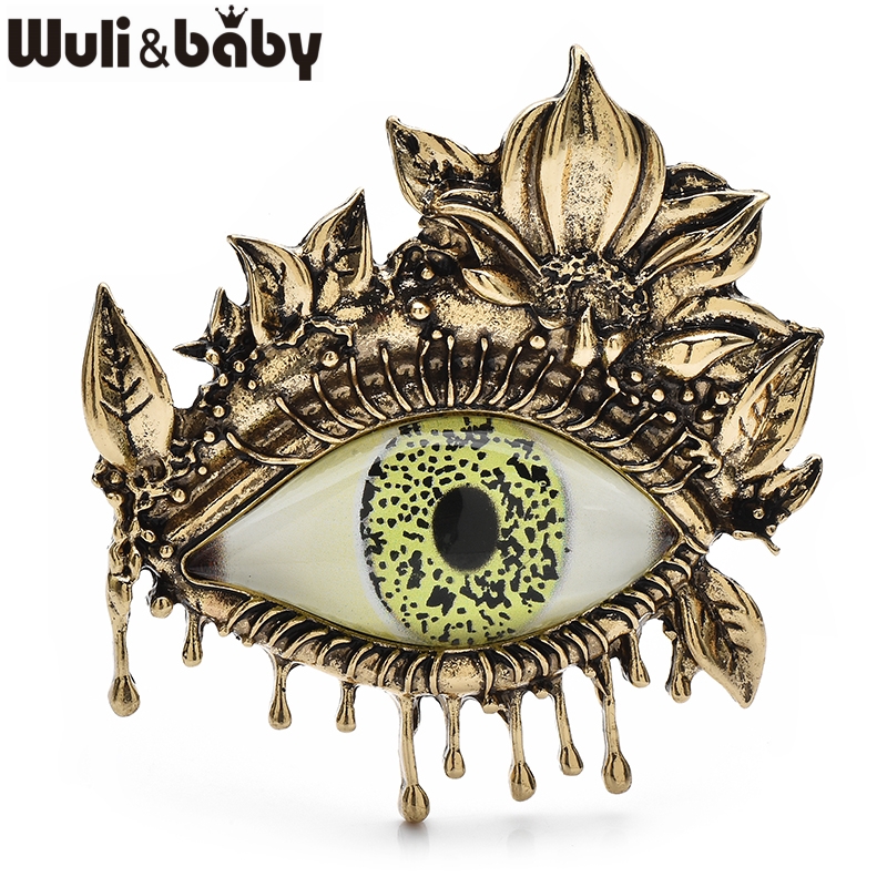Baby Clothing Bag - Wuli&baby Vintage Flower Eye Brooches Metal