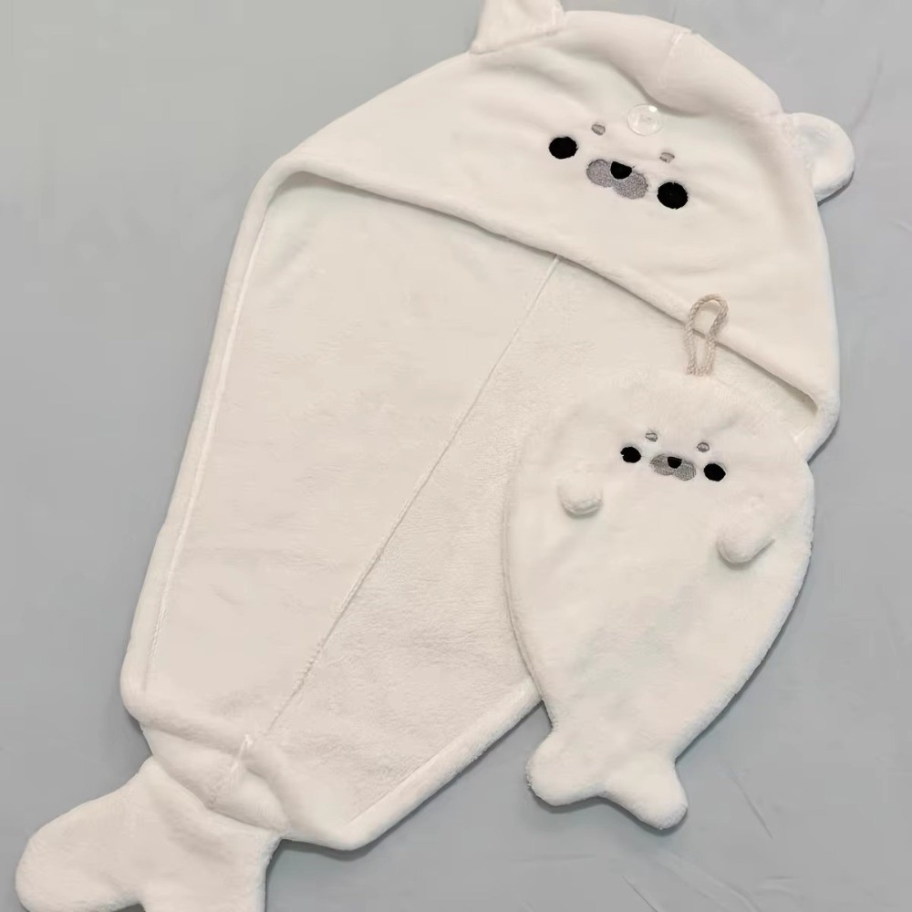 Cartoon Baby Seal Dry Hair Cap - огляд і ціна Baby Clothing Wash