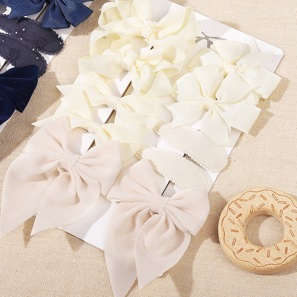10Pcs/set Bows Hair Clip Set f - огляд і ціна Newborn Gift Set