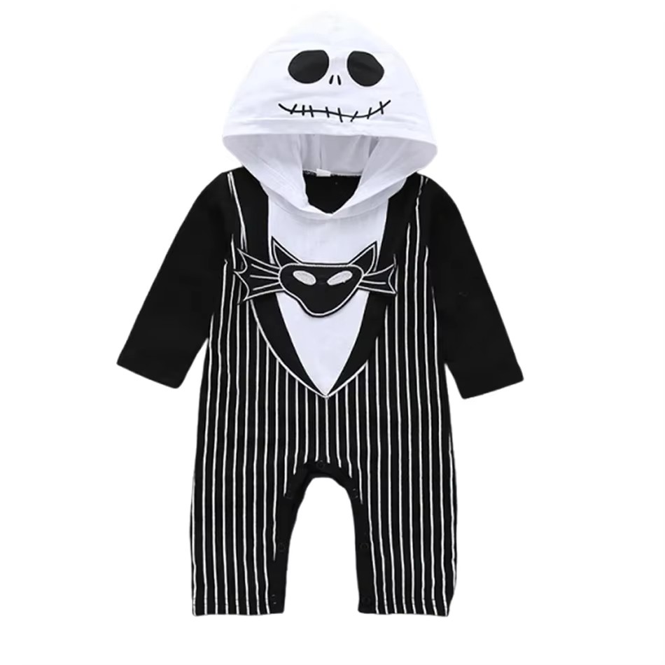 Baby Boys Hooded Romper Hallow - огляд і ціна Baby Q Clothing