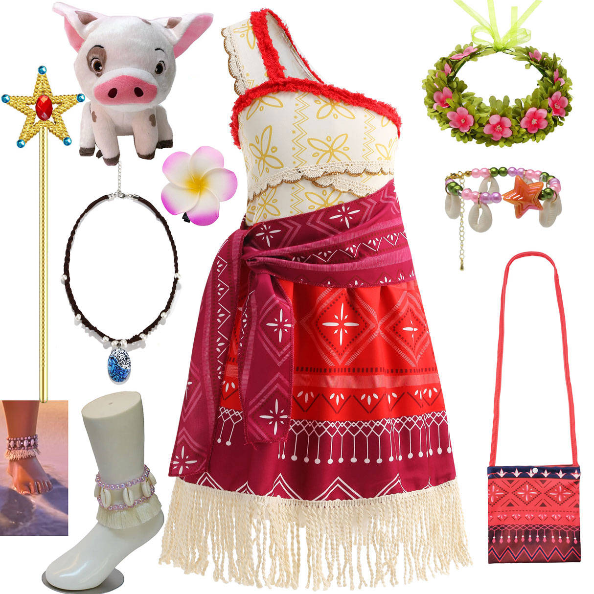 Halloween One-Shoulder Moana G - огляд і ціна Baby Q Clothing