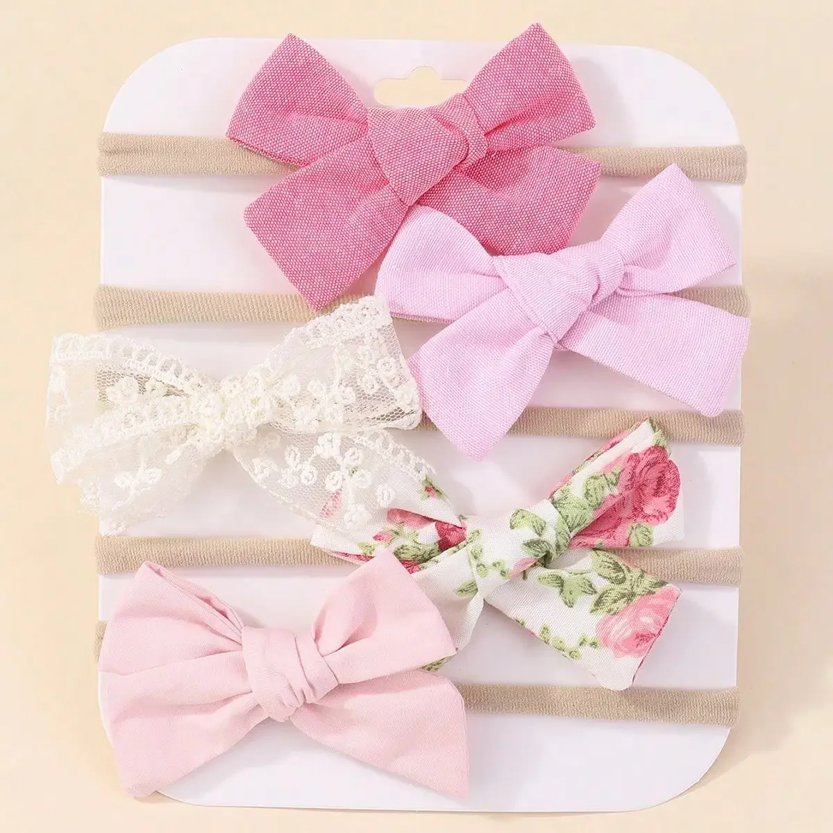 5Pcs/Set Baby Elastic Headband - огляд і ціна Newborn Gift Set