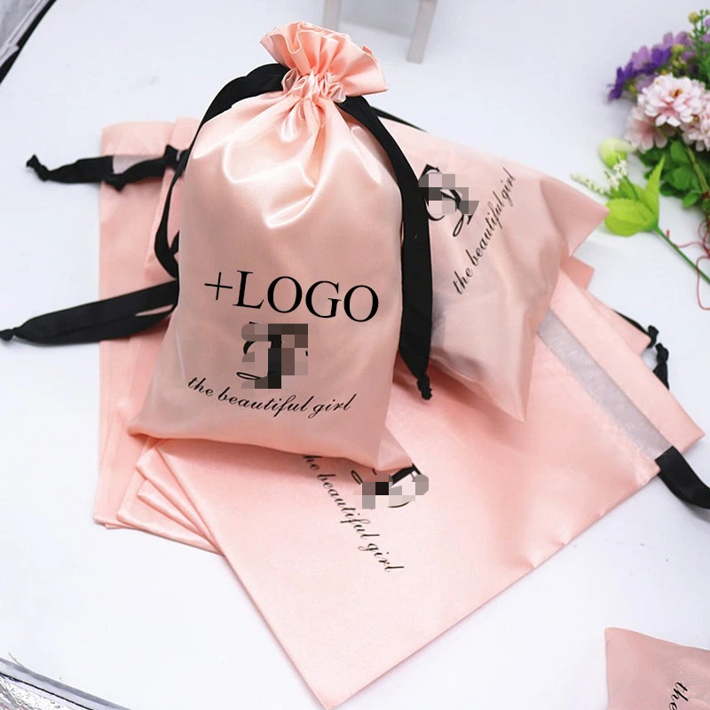 20PCS Baby Pink Silk Satin Pou - огляд і ціна Baby Clothing Bag