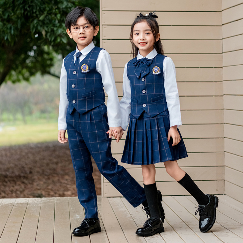 Kids British Plaid Vest Shirt  - огляд і ціна Baby Q Clothing