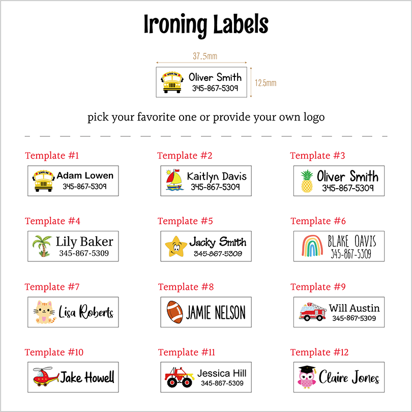 Custom Ironing Labels,School L - огляд і ціна Baby Clothing Labels
