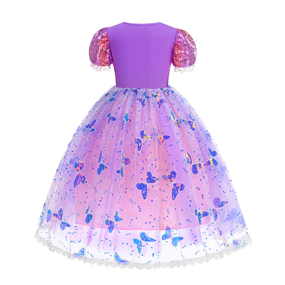 Girl Rapunzel Dress LED Light  - огляд і ціна Baby Q Clothing